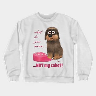 Dog with cake Crewneck Sweatshirt